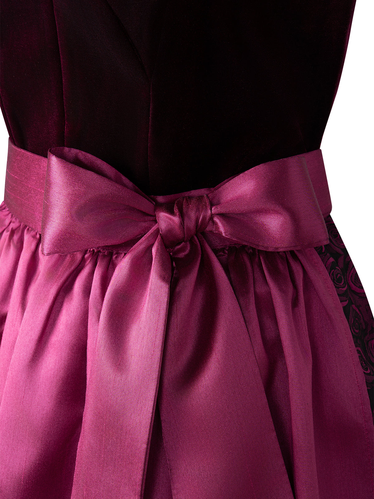 Dirndl Klara in Rosa mit Gerader Ausschnitt