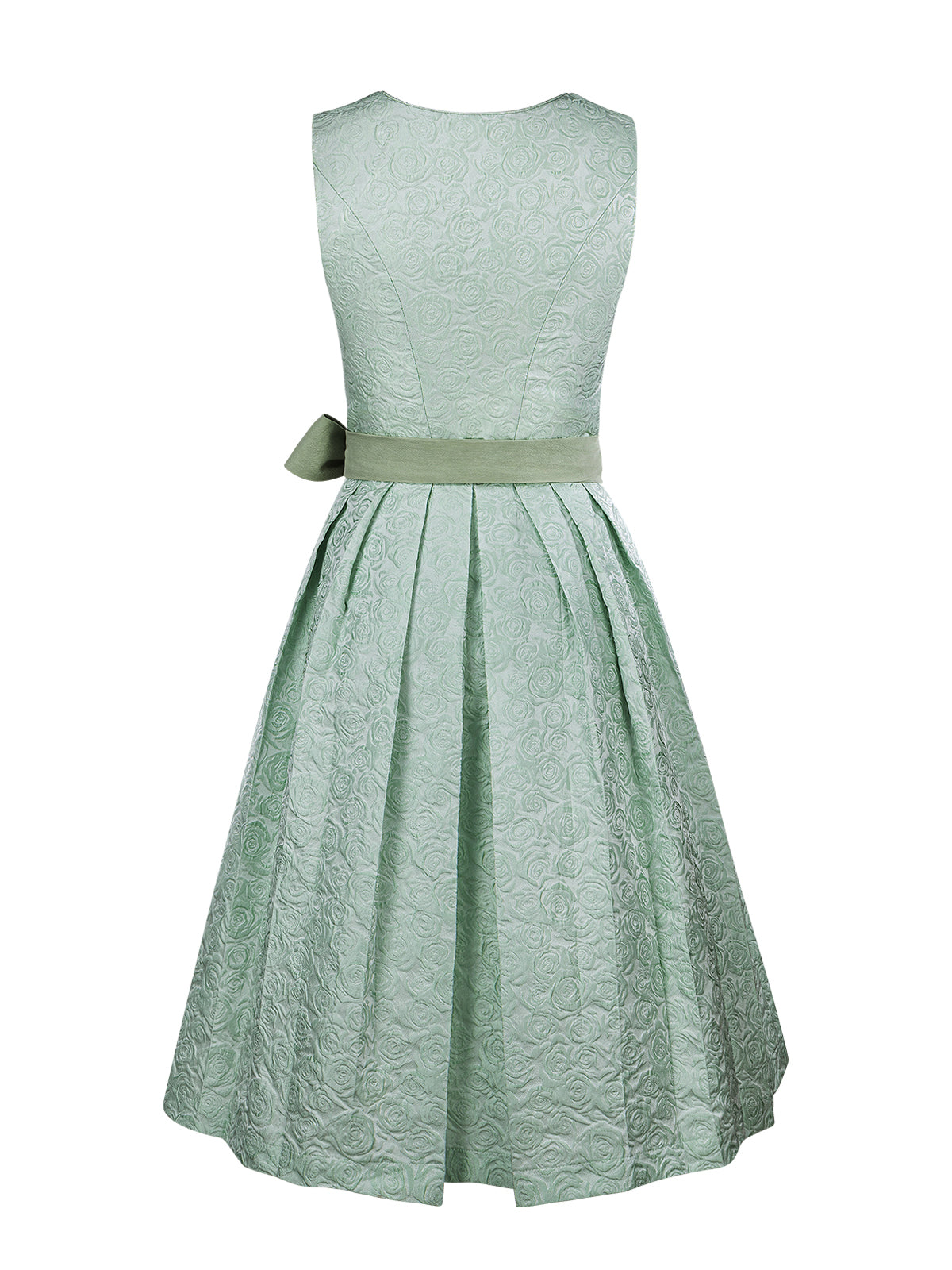 Nadine | Traditionelles Dirndl | Grün | Gerader Ausschnitt