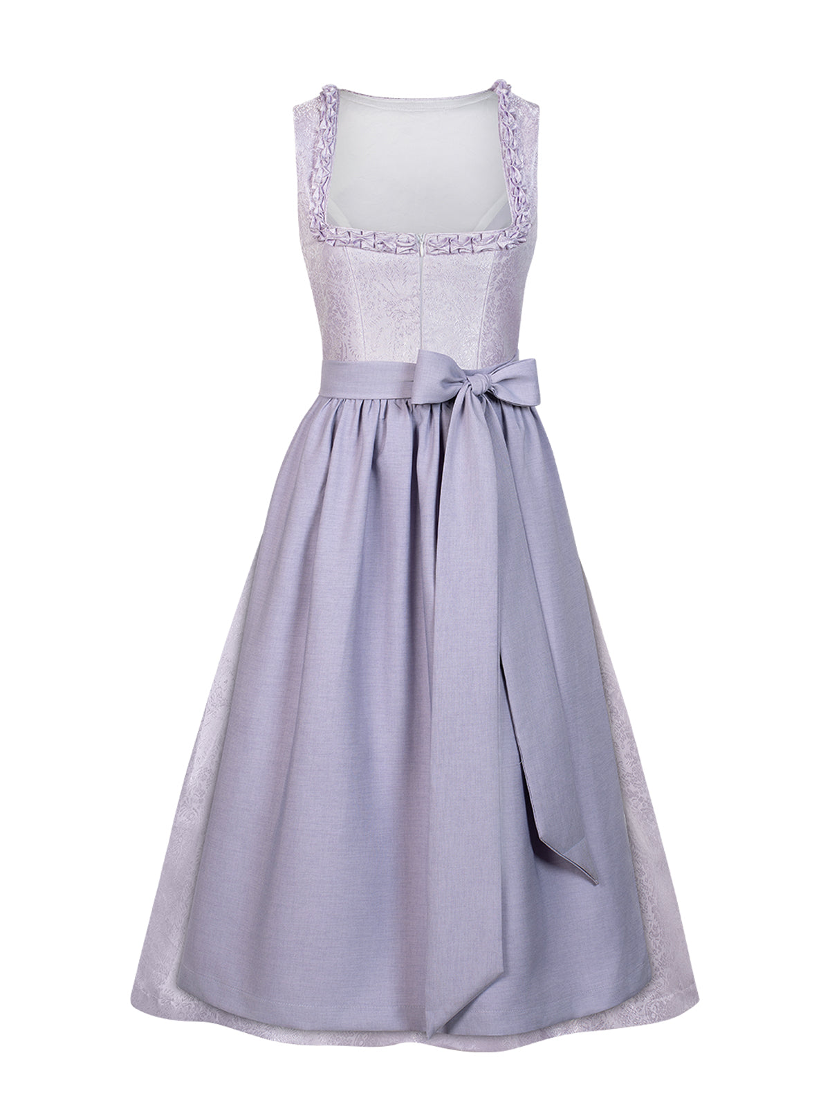 Damen Dirndl Julia in Lila – Gerader Ausschnitt