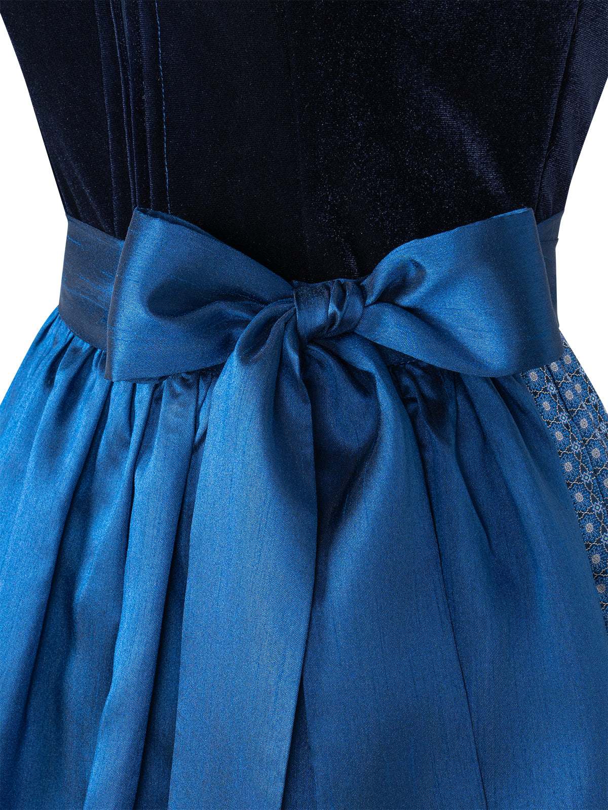 Trachten-Dirndl Leonie | Blau | Gerader Ausschnitt
