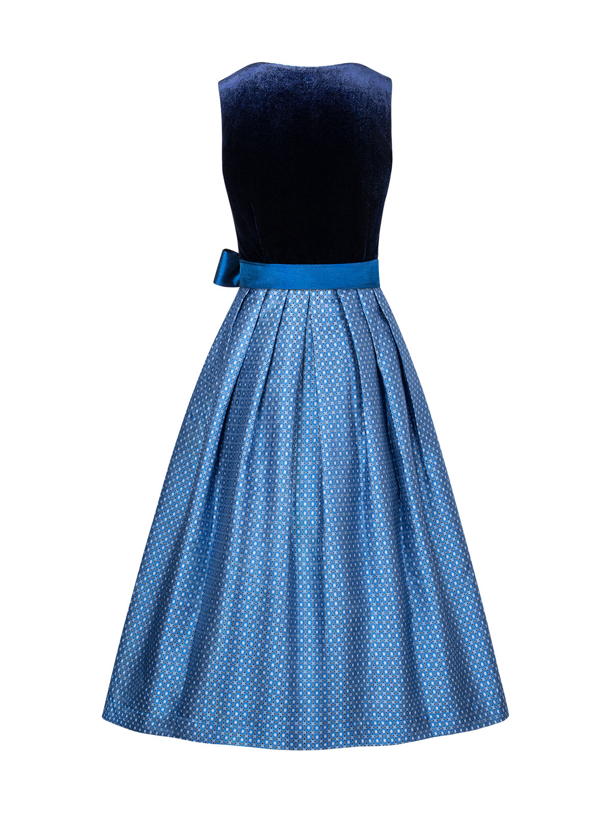 Trachten-Dirndl Leonie | Blau | Gerader Ausschnitt