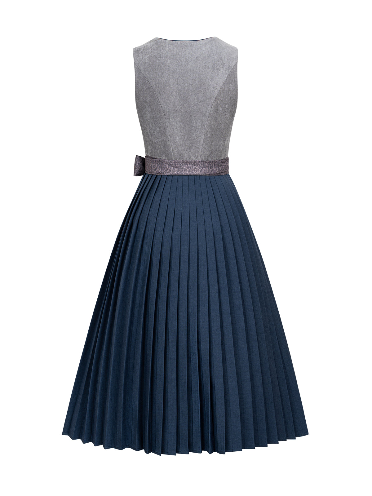 Lottea | Traditionelles Dirndl | Grau | Gerader Ausschnitt