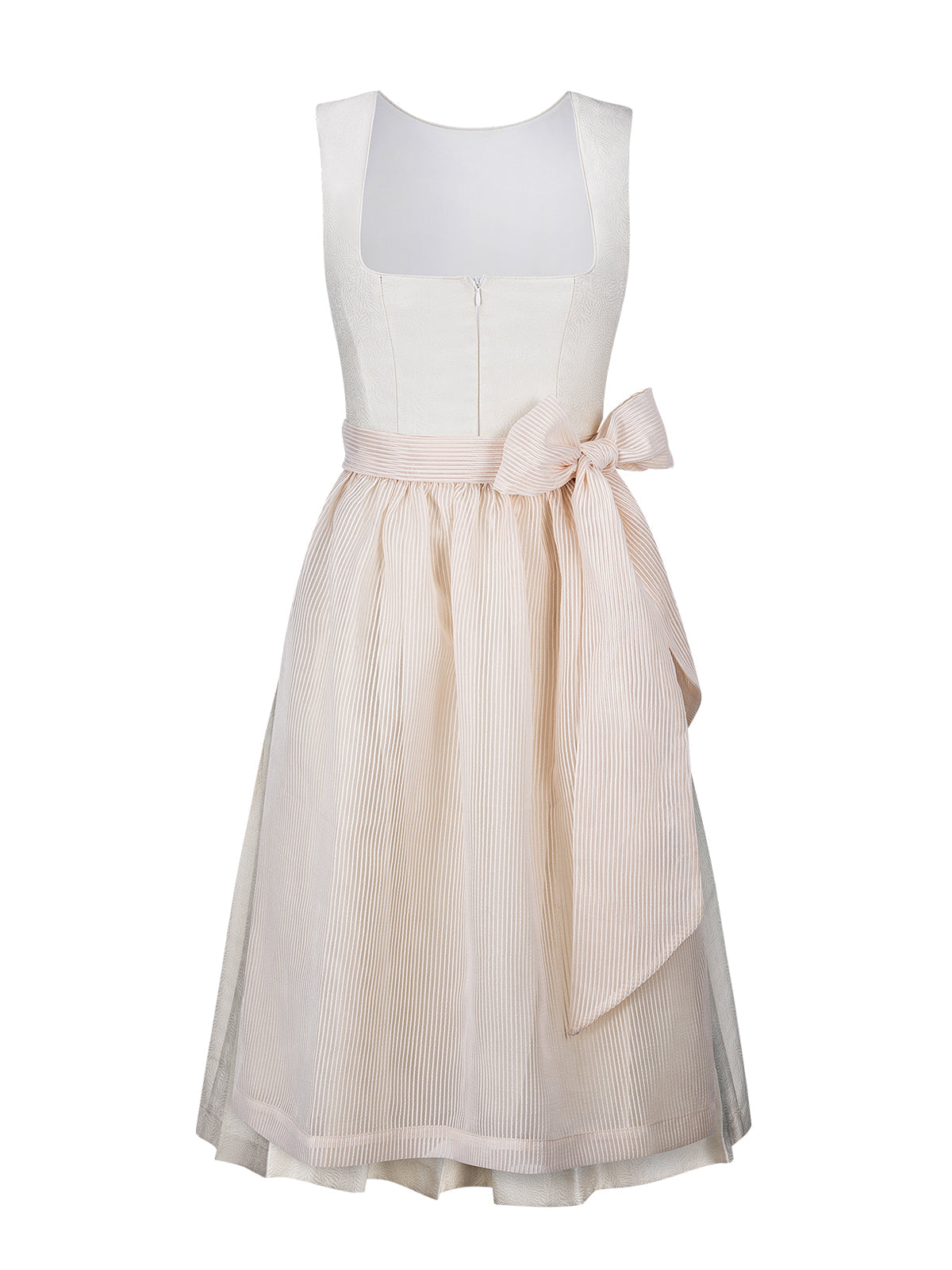 Trachten-Dirndl Weber | Beige | Gerader Ausschnitt