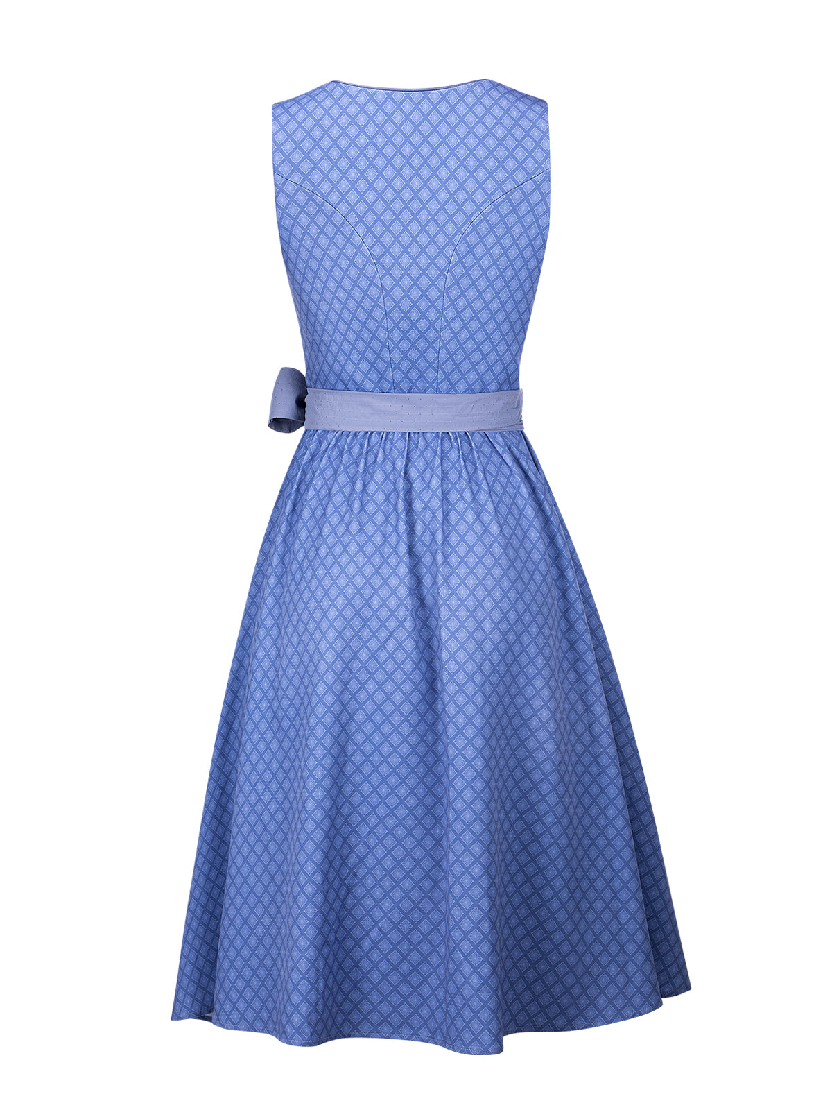 Damen Dirndl Daniela in Blau – Herz-Ausschnitt