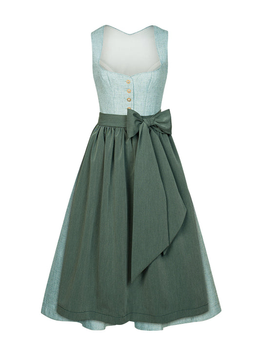 Trachten-Dirndl Amana | Grün | Herz-Ausschnitt