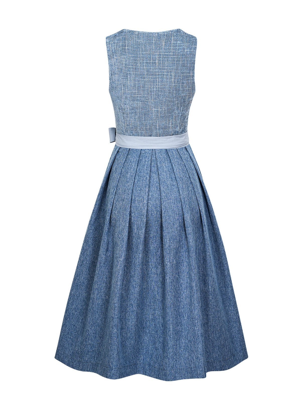 Trachten-Dirndl Caroline | Hellblau | Gerader Ausschnitt