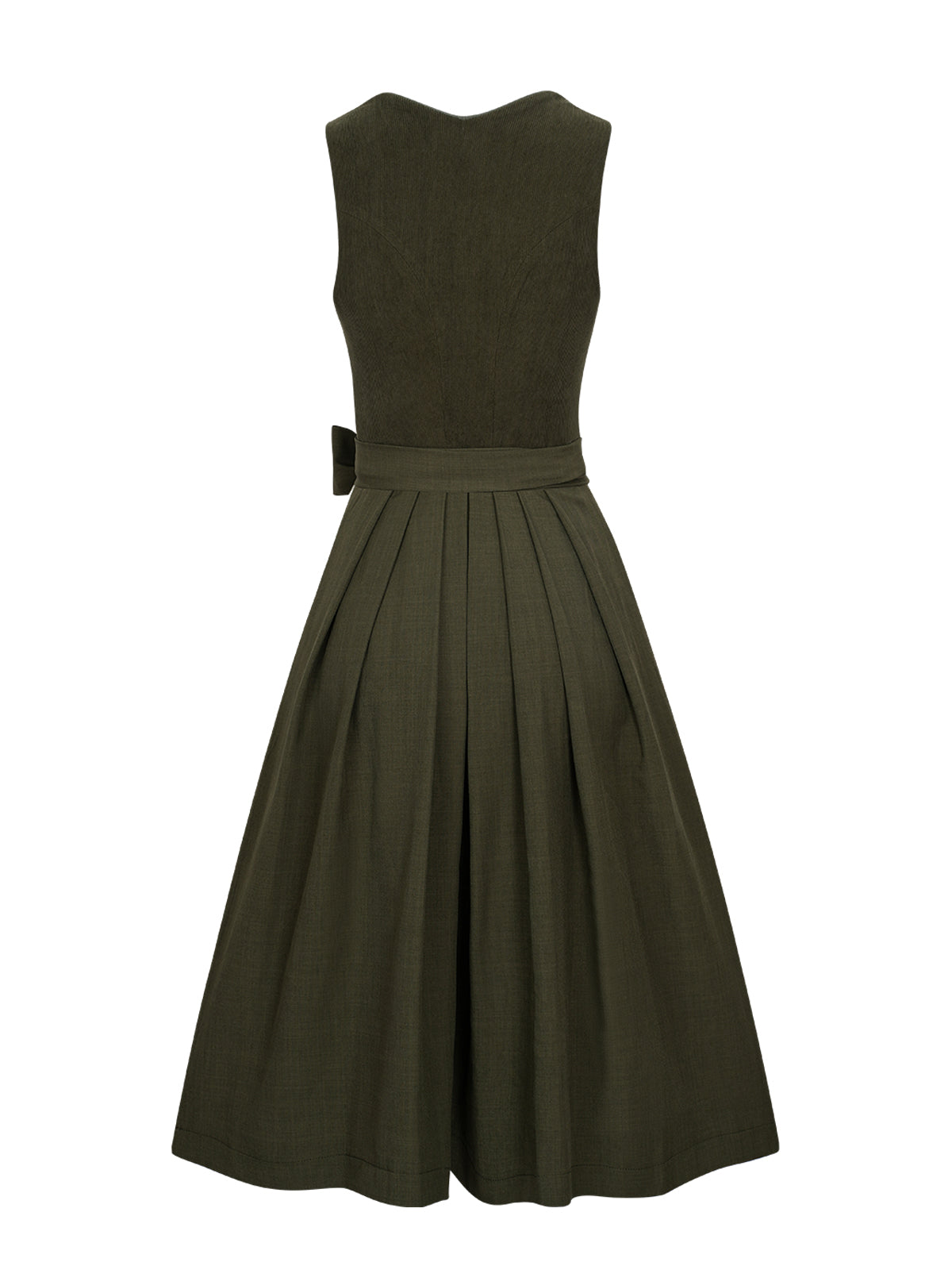 Damen Dirndl Kira in Grün – Herz-Ausschnitt