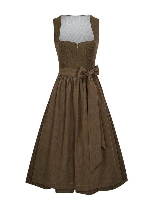 Camille | Traditionelles Dirndl | Grün | Herz-Ausschnitt