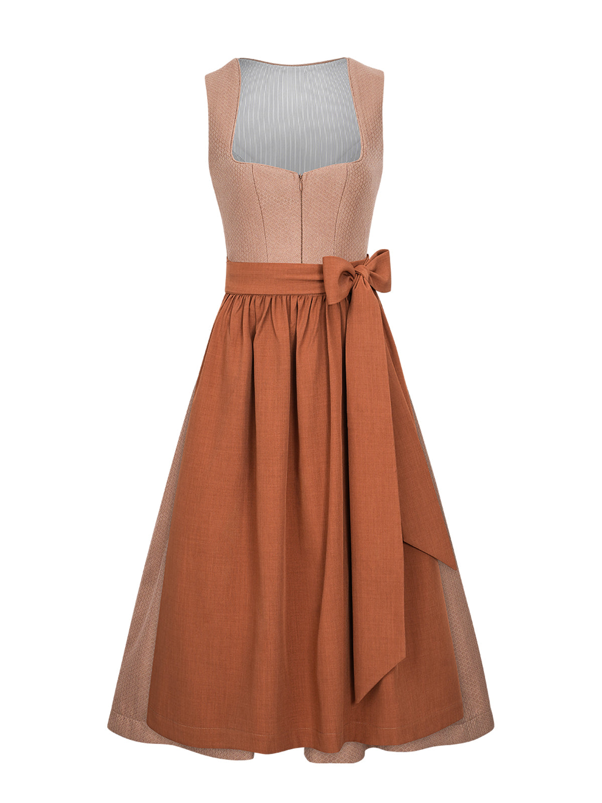 Camille – Elegantes Dirndl in Braun mit Einfarbig