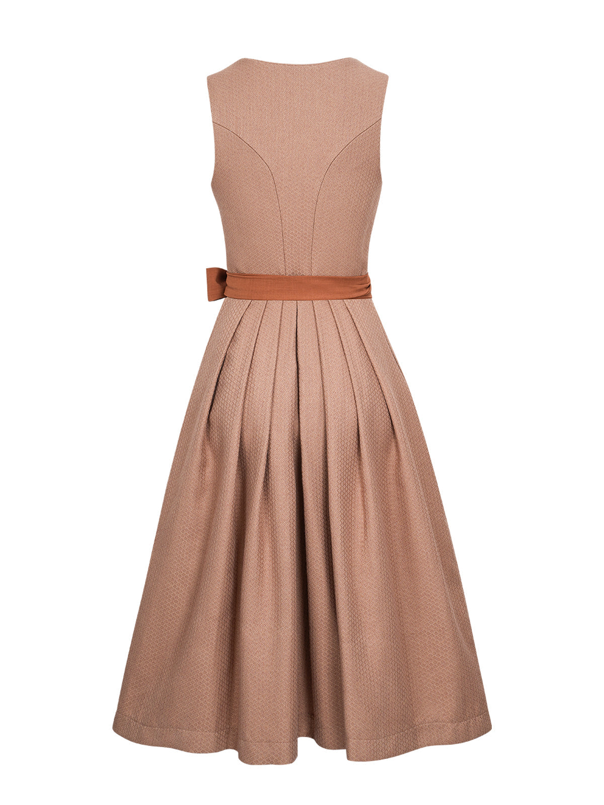 Camille – Elegantes Dirndl in Braun mit Einfarbig
