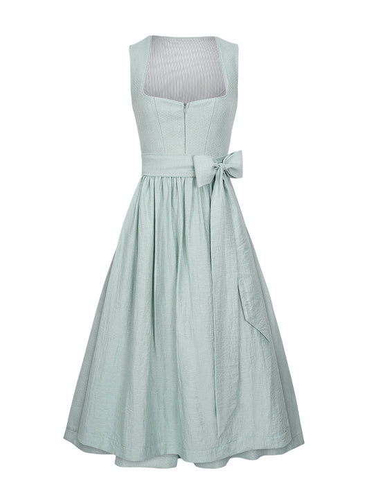 Festliches Dirndl Camille – Grün, Einfarbig