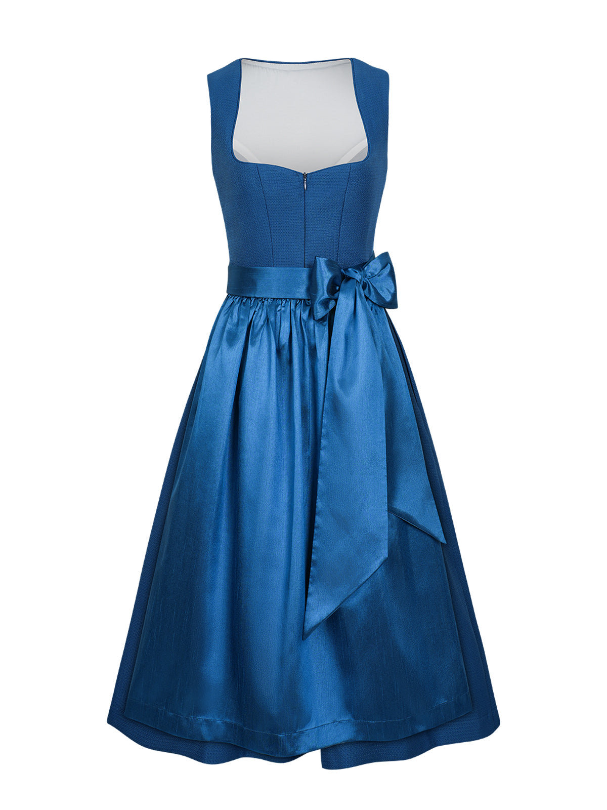 Damen Dirndl Camille in Blau – Herz-Ausschnitt