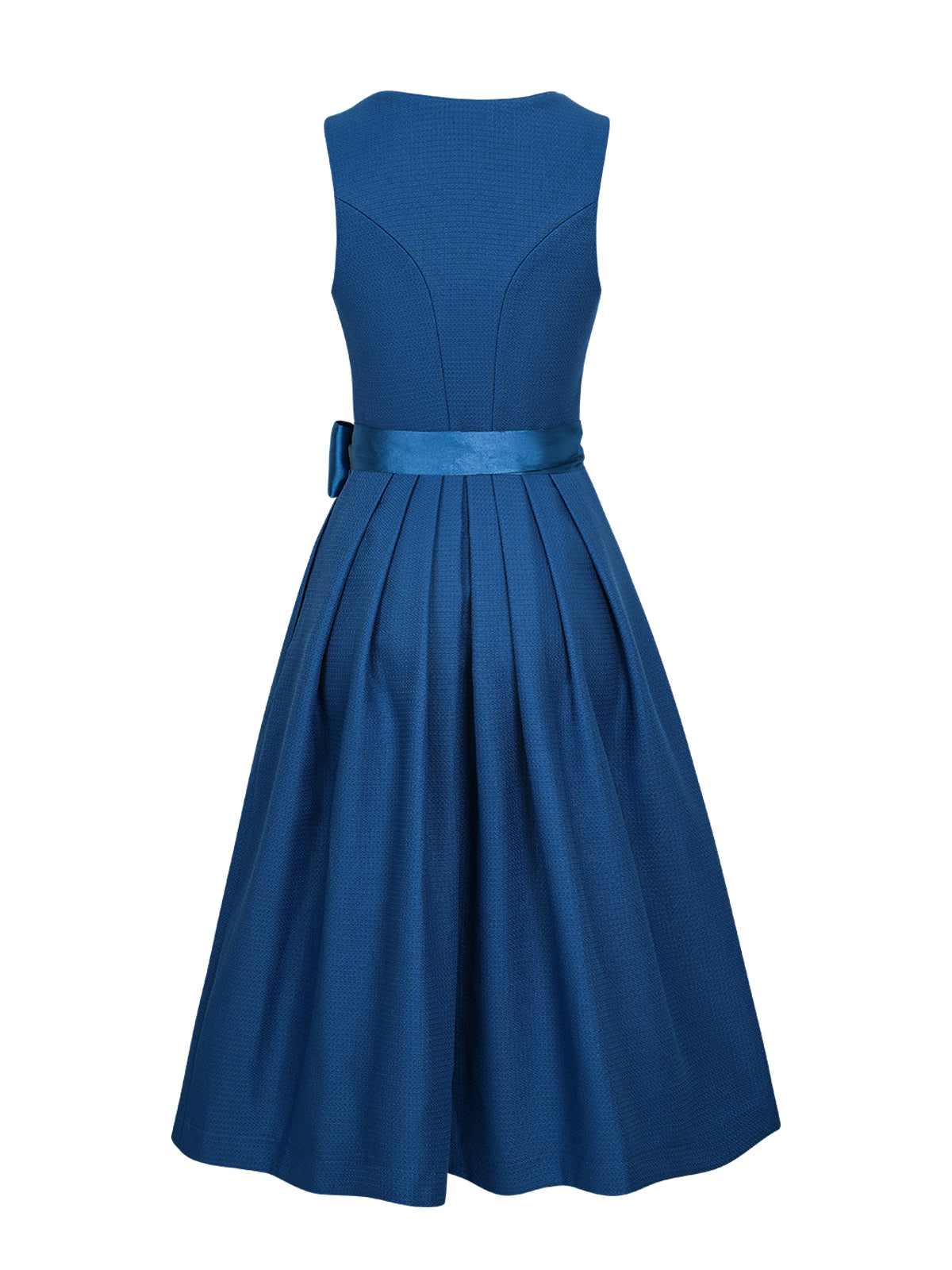 Damen Dirndl Camille in Blau – Herz-Ausschnitt