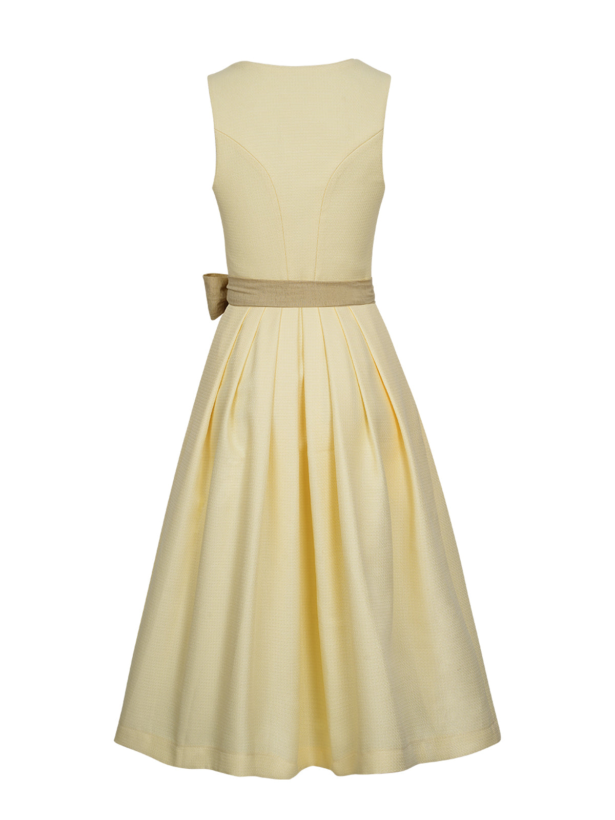 Dirndlkleid Camille – Gelb mit Einfarbig