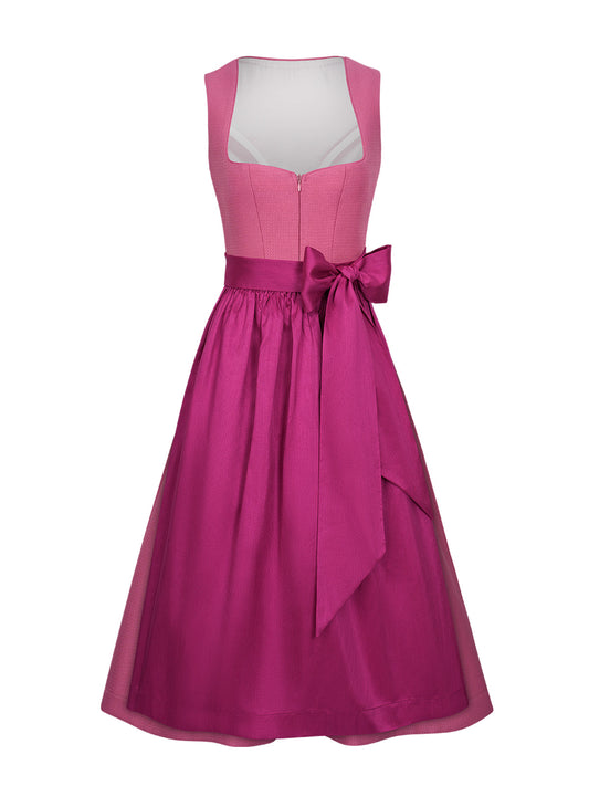 Camille | Traditionelles Dirndl | Pink | Herz-Ausschnitt