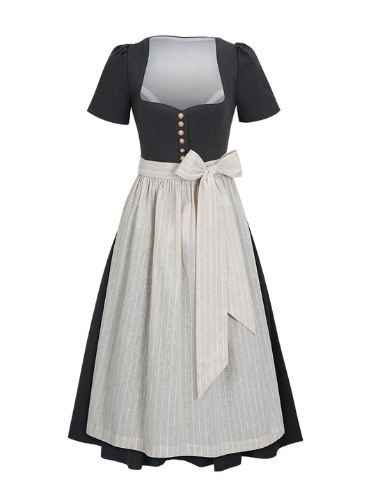 Ava Dirndl im klassischen Trachtenstil – Grau