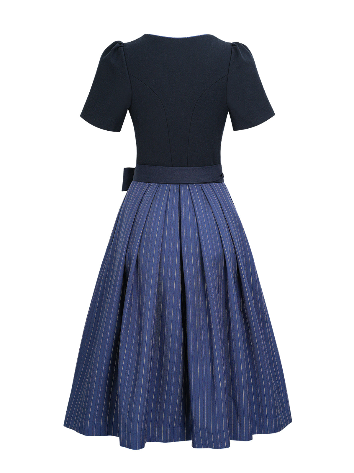 Damen Dirndl Ava in Blau – Herz-Ausschnitt