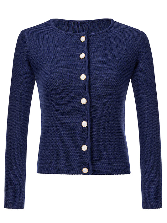Strickjacke Mira in Blau für Damen