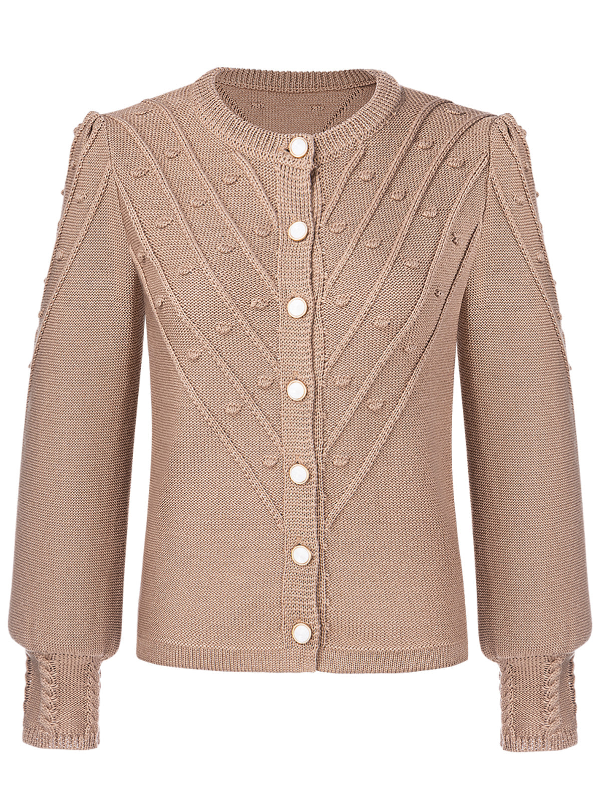 Damen Strickjacke Renata | Braun | Trachtenstil