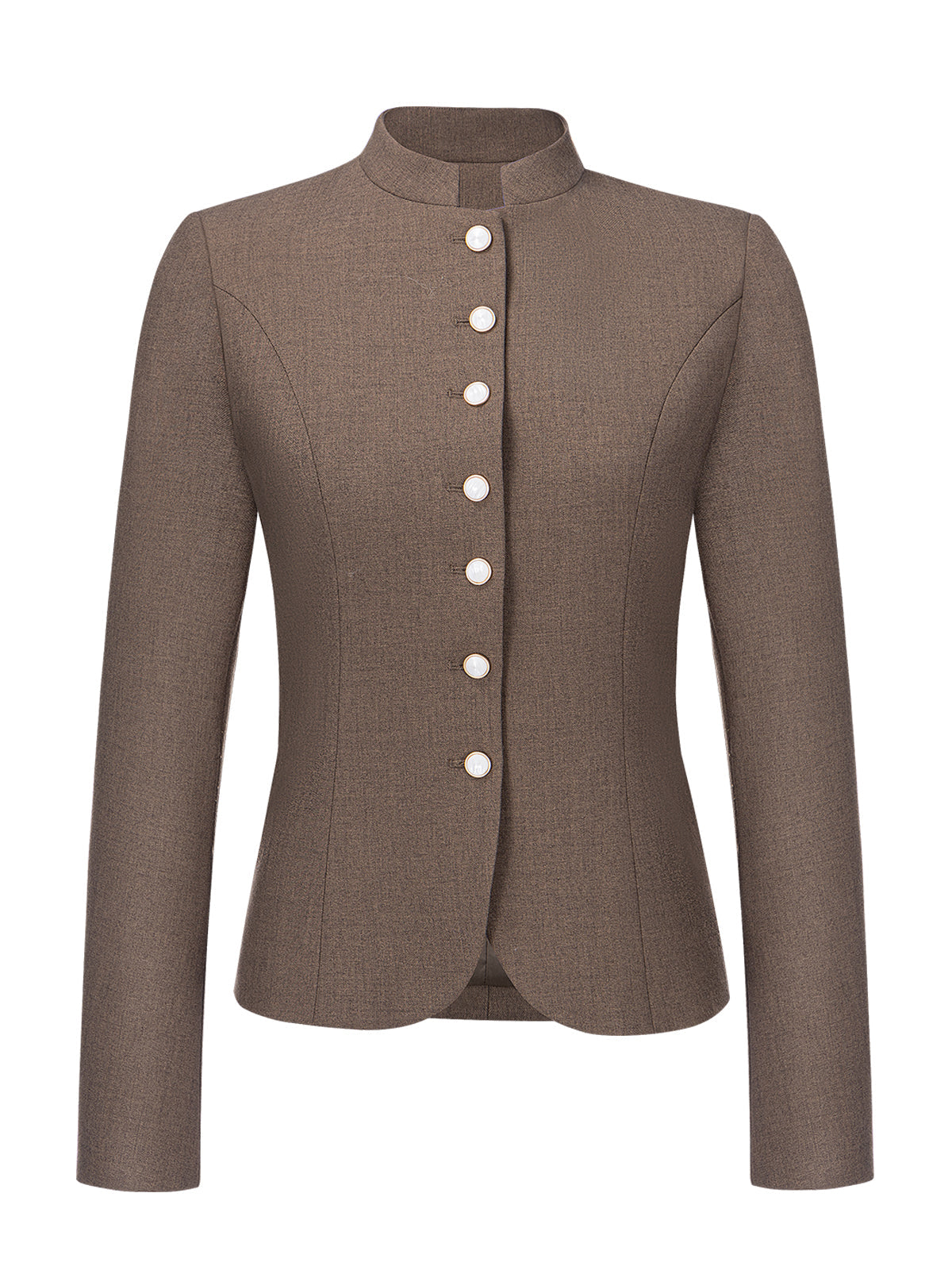 Damen Trachtenjacke Barly Dark Olive in Braun