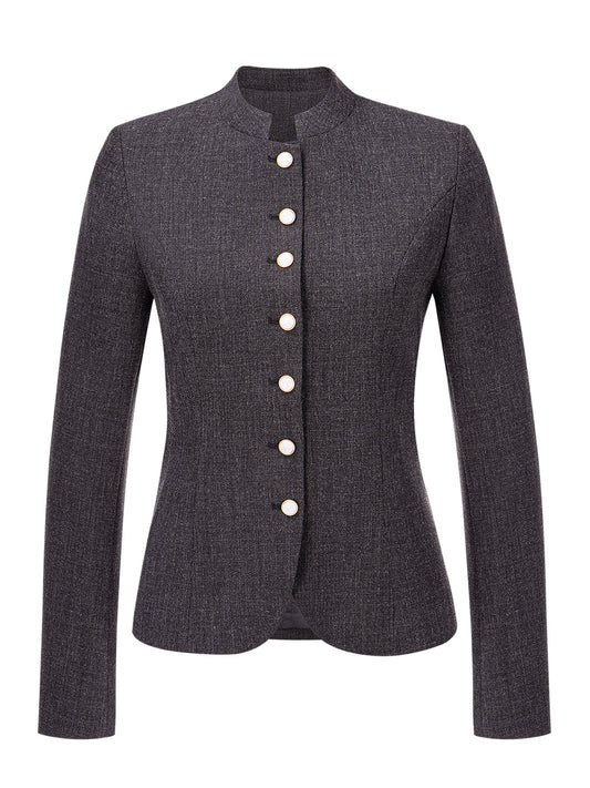 Barly – Elegante Damenjacke im Trachtenstil – Schwarz