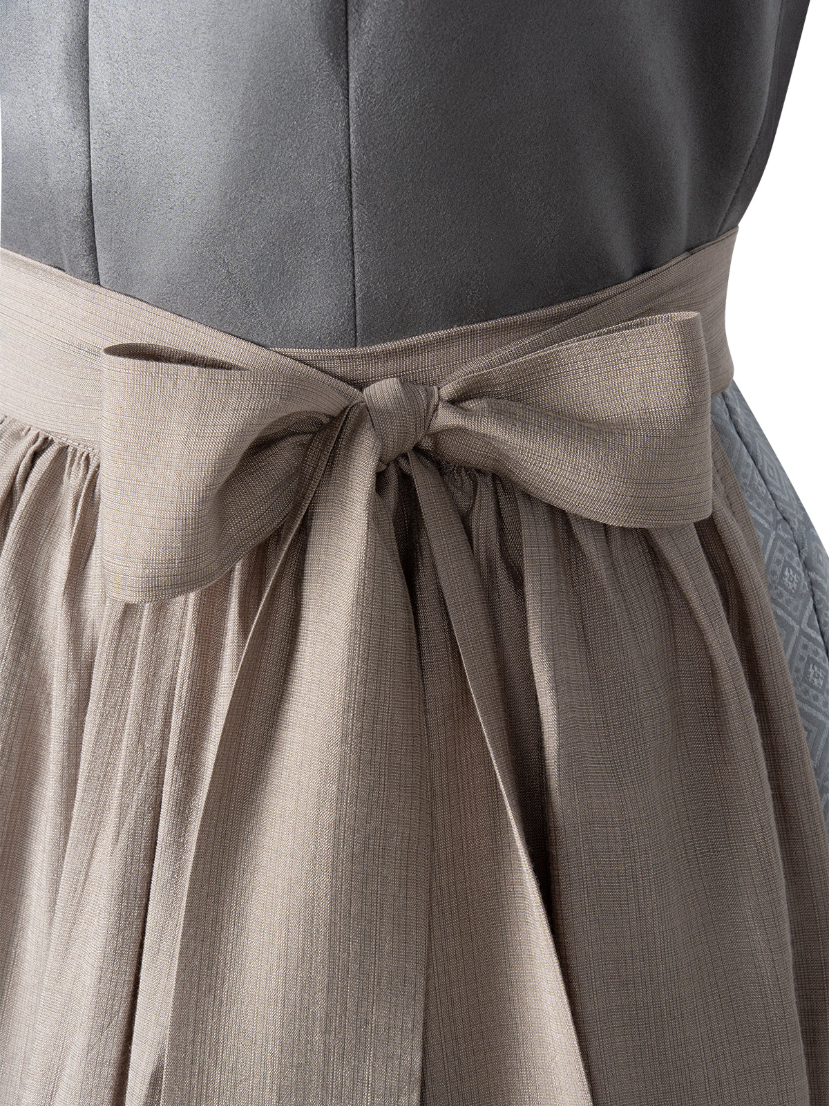 Trachten-Dirndl Wiga | Grau | Gerader Ausschnitt
