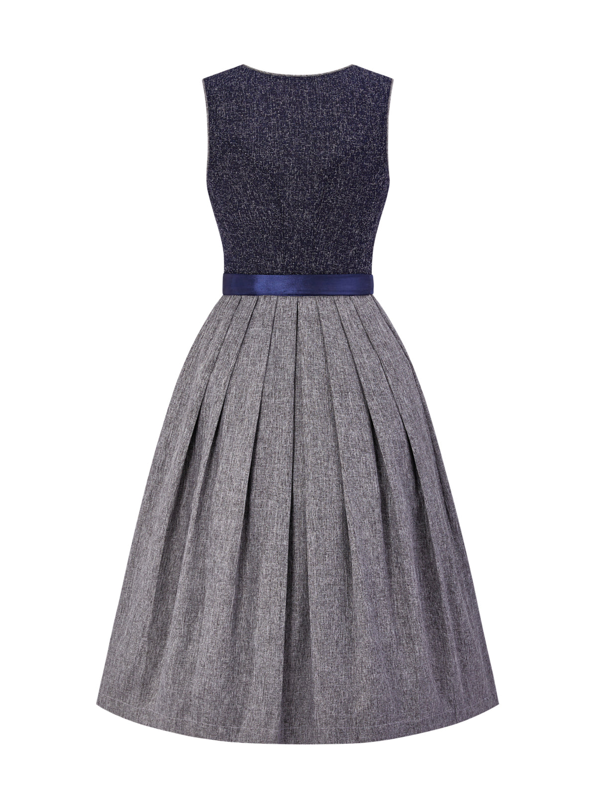 Dirndl Mare in Blau mit Herz-Ausschnitt