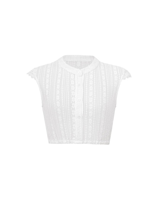 Rose – Elegante Trachtenbluse mit Flügelärmchen