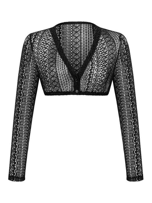 Lilith Dirndlbluse im femininen Trachtenlook – Schwarz