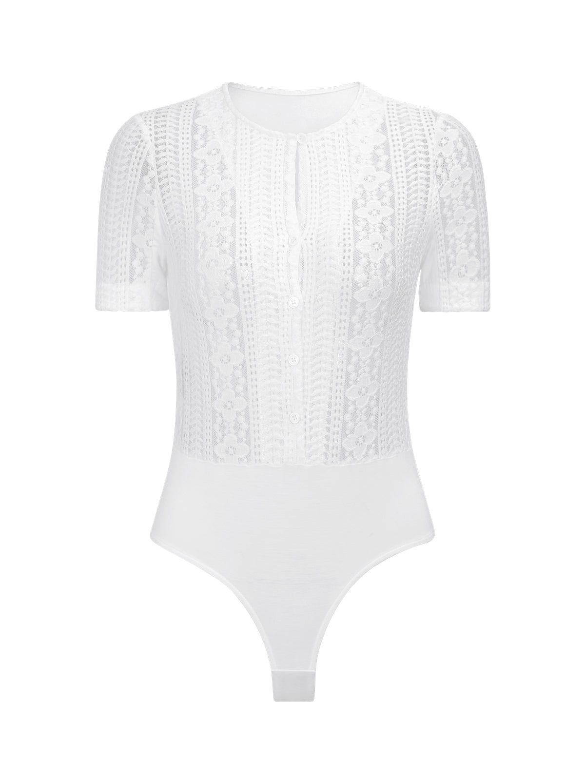 Damen Body Zissi | Rundhals | Weiß