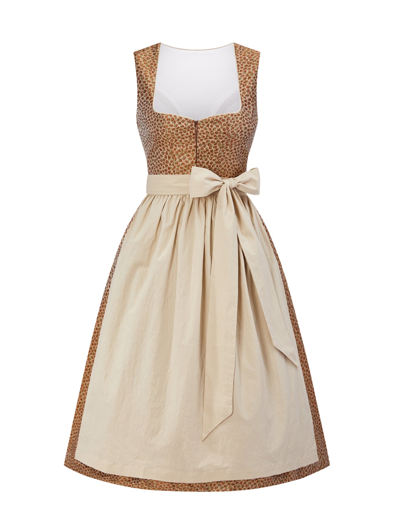 Zamora Dirndl im klassischen Trachtenstil – Gelb