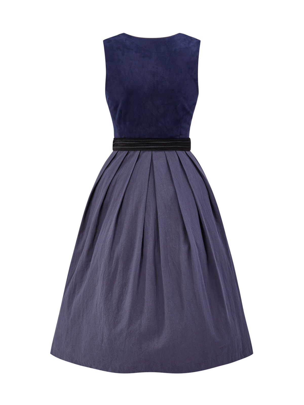 Yuna | Traditionelles Dirndl | Blau | Gerader Ausschnitt