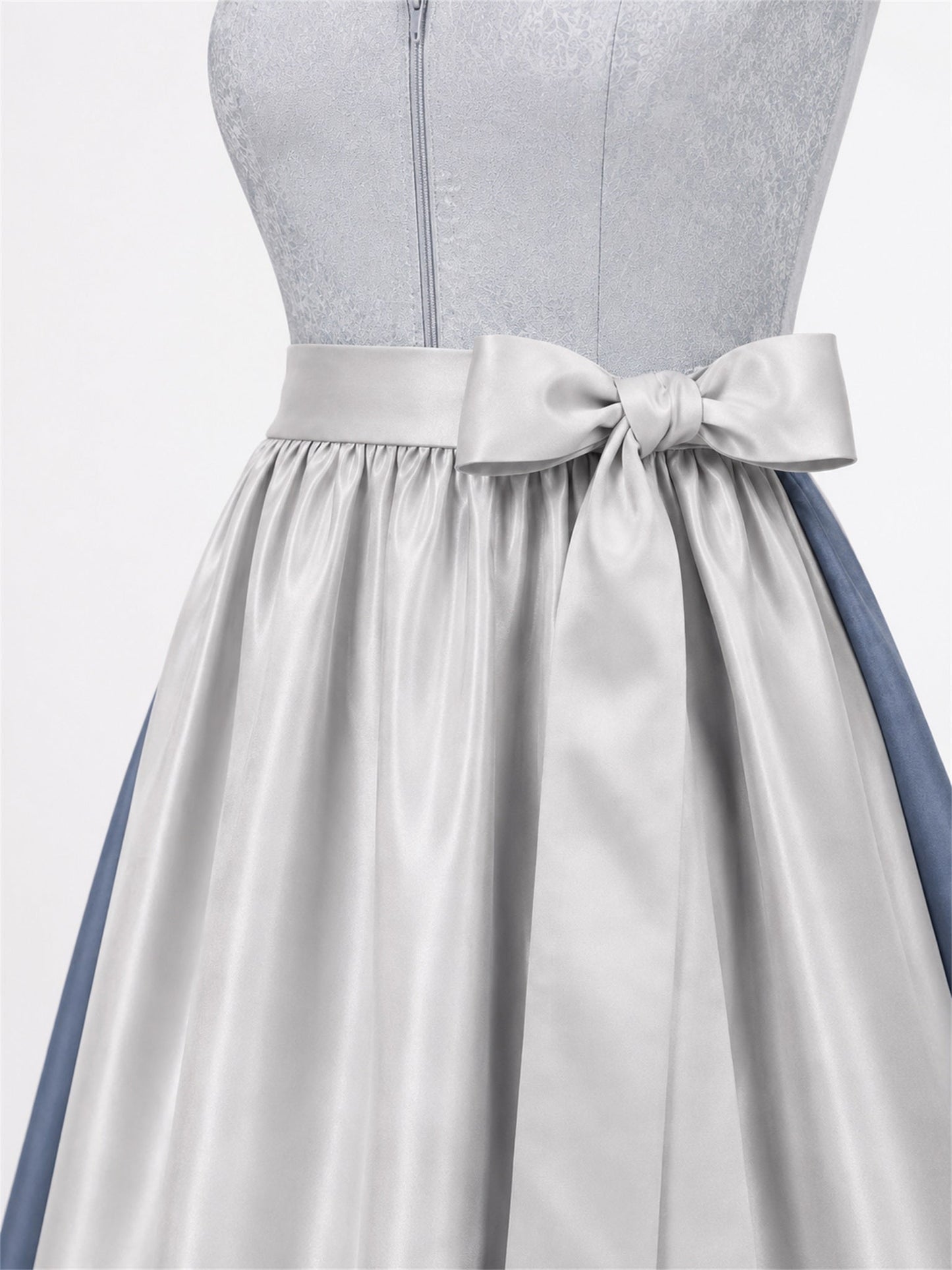 Trachten-Dirndl Teresa | Blau | Eckiger Ausschnitt