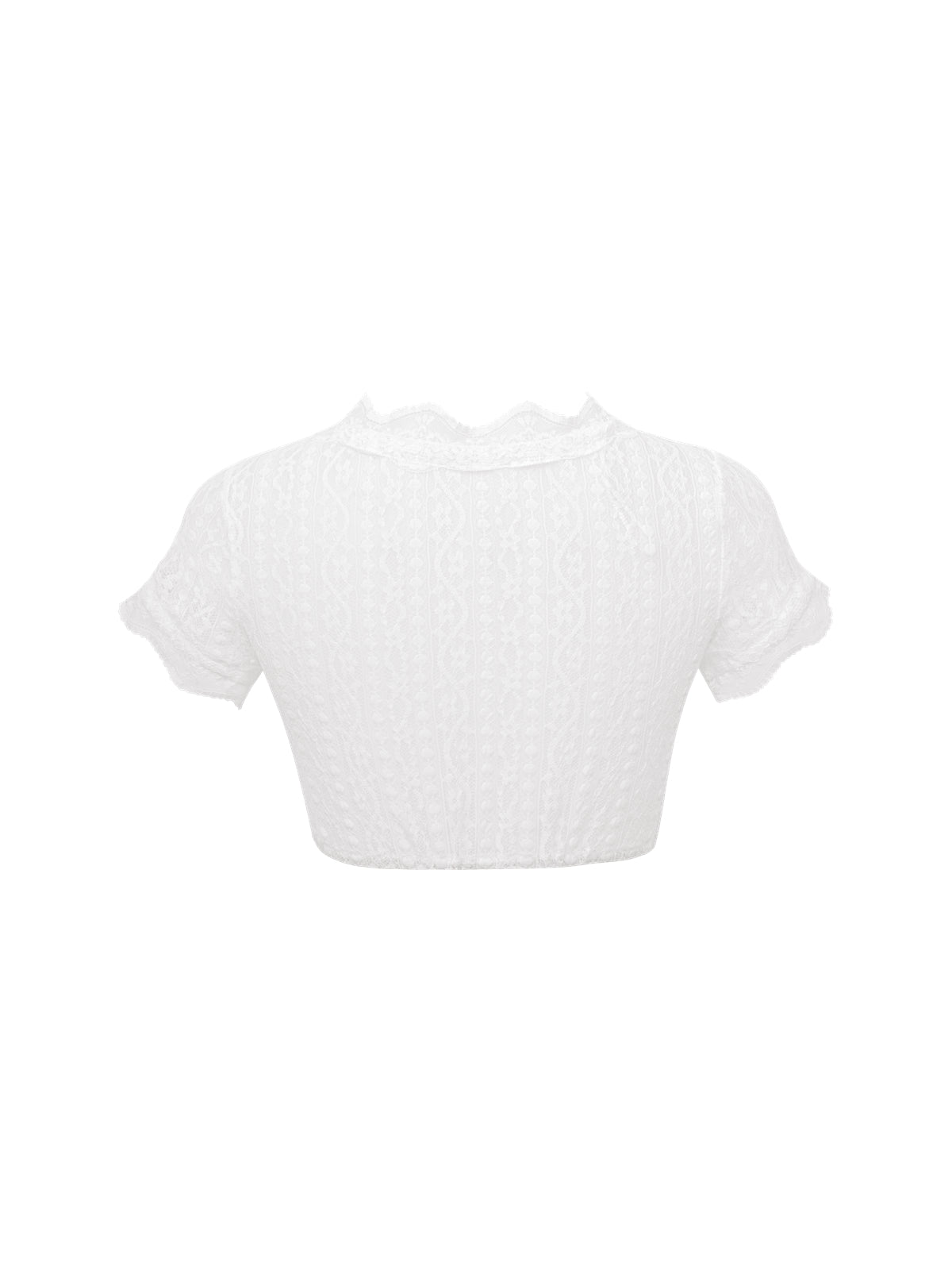 Bluse zum Dirndl Hadia | Weiß | V-Ausschnitt