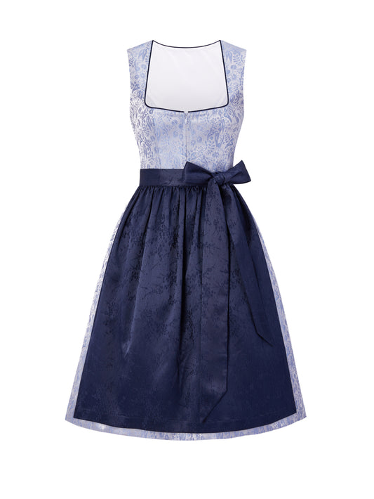 Trachten-Dirndl Rolia | Blau | Herz-Ausschnitt